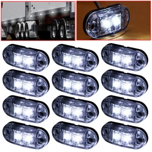 12Pack LED Side Marker Light Indicators Car for Truck Trailer Waterproof 12V 24V - Picture 1 of 9