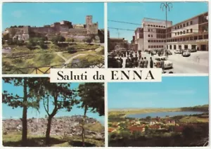 ENNA - SALUTI DA... - VEDUTINE - VIAGG. 1963 -48597- - Bild 1 von 1