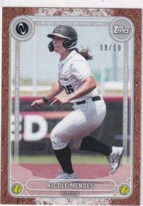 Nicole Mendes 2024 Topps AU Athletes Unlimited Softball Basepath Parallel /10 - Picture 1 of 1