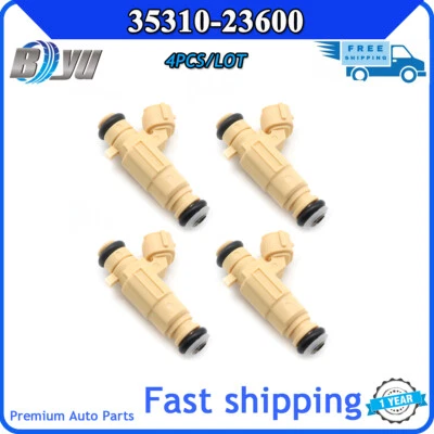 For 2001-2008 Hyundai Elantra 2.0L 35310-23600 9260930013 New 4x Fuel Injector - Imagem 1 de 4
