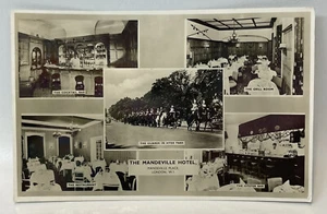 Vintage RPPC The Mandeville Hotel Mandeville Place London Mehransicht Postkarte - Bild 1 von 3
