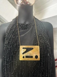 Bijou d'artiste collier pendentif Moderniste IA - Imagen 1 de 15