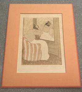 Mary Cassatt (American) "The Coiffure" Color collotype on paper, laid to a board - Picture 1 of 21