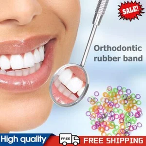 100 Stück Dental Gummiringe Tragbar Mundspange Zugring Mundpflege Zubehör - Bild 1 von 8