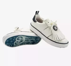 G/Fore Kiltie Disruptor Golfschuhe ohne Spikes weiß Leder Größe 10 Damen limitierte Auflage - Bild 1 von 9