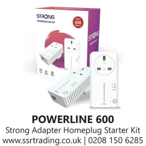 Strong Powerline 600 V2.0 Adapter Homeplug Starter Kit - 2 Pack - Afbeelding 1 van 3
