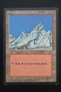 Magic The Gathering MTG SNOW-COVERED MOUNTAIN Ice Age MP Moderately Played - Picture 1 of 2