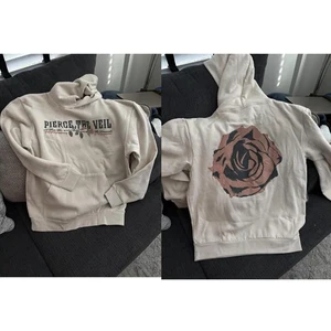 Pierce The Veil A Flair for the Dramatic Rose Hoodie Ivory Fan Gift S-5XL - Picture 1 of 6