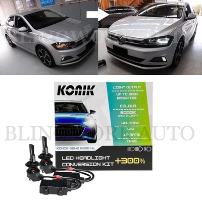 KONIK K300 H7 +300% Canbus LED kit for 2018+ Volkswagen Polo AW 70TSI 85TSI GTI - Image 1 of 4