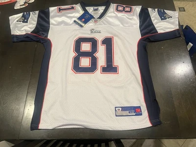 Nueva con etiquetas Camiseta Reebok Vintage Talla 48 Randy Moss New England Patriots On Field Foto 1 de 4
