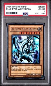 YU-GI-OH! PSA 8 Blue Eyes White Dragon RP01-EN001 Englisch -1043- - Bild 1 von 2