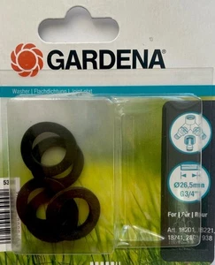 5 Stück original GARDENA Flachdichtungen für Ø 26,5 mm G3/4" - Art.-Nr.: 5300-20 - Bild 1 von 2