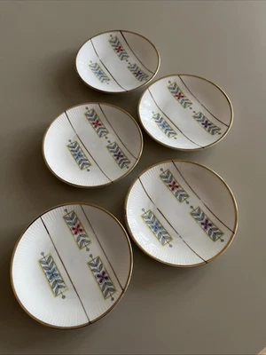 Winterling Marktleuthen Bavaria Goldrand Konfektteller 5 Stück Midcentury 60er - Bild 1 von 4