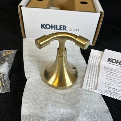 Kohler K-27427-2MB Tone Single Robe Hook, Brushed Brass - Image 1 of 4