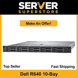 Dell PowerEdge R640 Server 2x Gold 6140 = 36 Cores H330 32GB RAM No HDD - Picture 1 of 8