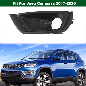 Left Front Bumper Fog Light Driving Lamp Cover Bezel For Jeep Compass 2017-2020 - Picture 1 of 12