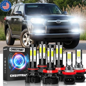 For Toyota 4Runner 2010-2020 -6X LED Headlight Bulbs Hi/lo Beam+Fog Light Combo - Foto 1 di 12