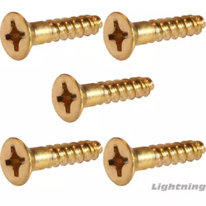 Phillips Flat Head Wood Screw Solid Brass #10X1/2'' Qty 2500 - Picture 1 of 3