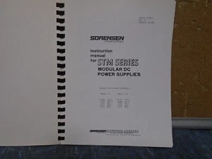 Manual de instrucciones y servicio de fuentes de alimentación Sorensen serie STM - Imagen 1 de 2