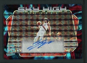 2023-24 SHAEDON SHARPE 06/49 AUTO PANINI SPECTRA SKY HIGH AUTÓGRAFOS (leer) - Imagen 1 de 3