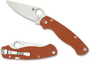 Spyderco Para Military 2 SPRINT RUN G-10 Burnt Orange Rex 45, C81GPBORE2 - Bild 1 von 3