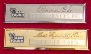 RAM RESISTENTE - PLACA DE TABLERO GRABADA PERSONALIZADA - Imagen 1 de 1