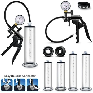 Premium Penispumpe Set Penisvergrößerung Errektionshilfe Impotenzhilfe Vacuum - Bild 1 von 11