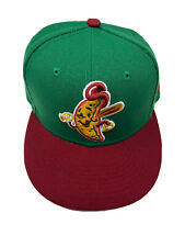 Men's New Era Green/Red Akron RubberDucks JoJos Theme Night 59FIFTY Fitted Hat