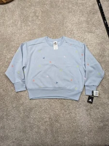 Adidas Originals Crew Sweatshirt Girls Youth Small AOP All Over Print NWT $48.00 - Picture 1 of 8