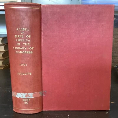 1901 A List of Maps of America in the Library of Congress, P. Lee Phillips - Image 1 of 4
