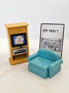 Fisher Price Loving Family • Family Favorite Videos Set # 74817 • TV & Sofa Set - Picture 1 of 7