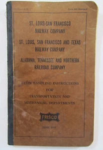 St. Louis-San Francisco Railway Co. Zughandling Anleitung. Handbuch Heft 1955 - Bild 1 von 9