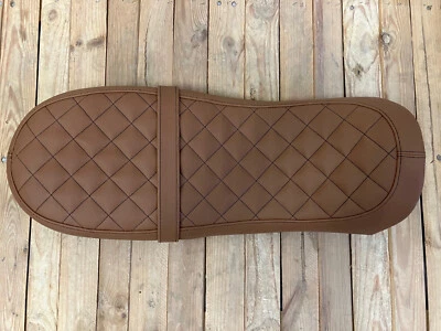 BMW K modelos doble asiento K75 K100 K1100 MARRÓN CUADRADO NEGRO punto superior único Foto 1 de 4