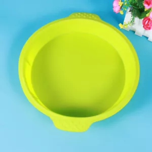 Cake Pan With Handle Silicone Pie Pan Round Pie Pan Silicone Round Baking Pan - Picture 1 of 12