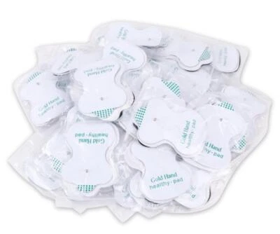 50 X Almohadillas de electrodos de repuesto a presión a granel para masajeador de terapia de decenas unidades Foto 1 de 4