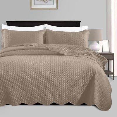 Juego de cama edredón edredón edredón edredón + 2 fundas de almohada gratis Queen King Foto 1 de 4