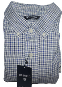 Daniel Cremieux Long Sleeve Shirt XL Faded Blue Tattersall Check NWT (DC491)