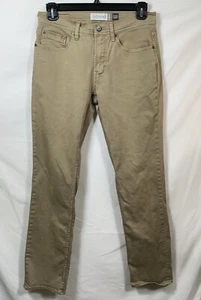 Pantalones de mezclilla para hombre Depart West 31x34 Seeker caqui elásticos con hebilla BKE marrón DWT347 - Imagen 1 de 11