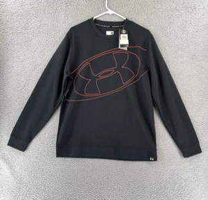Under Armour Men's UA Unstoppable 96 Crew MD Black RED Logo NWT - Picture 1 of 11