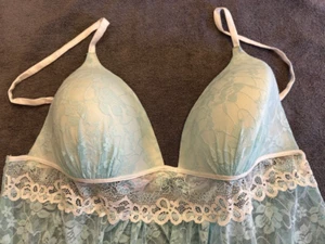 Secret Treasures Nachtwäsche Spitze Babydoll Negligee Blau Torquois Gepolstert 2X - Bild 1 von 6