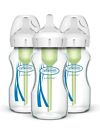 Dr. Brown's Wide-Neck Anti-colic Glass Baby Bottles, 9 oz/270 ml, 3 pack