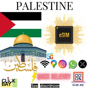 [eSIM] Palestine Travel e-SIM données 4G/5G haut débit pendant 30 jours (données uniquement) - Photo 1 sur 1