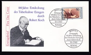 GERMANY FDC 1982 Michel 1122 Centenary of Discovery of Tubercule Bacillus - Picture 1 of 2