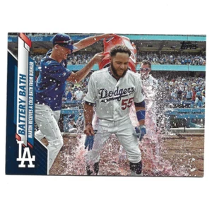 2020 Topps Update #U-284 Battery Bath (Walker Buehler/Russell Martin) Royal Blue - Picture 1 of 2