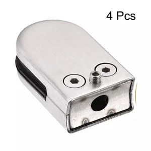 4PCS Stainless Steel Glass Clip For 6-8mm 201 Curved Back Round Glass Bracket - Picture 1 of 5