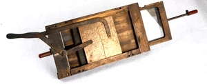see VIDEO. antique brass MAGIC LANTERN SLIDE CARRIER CHANGER with FADING SHUTTER - Picture 1 of 19