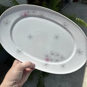 Plato de porcelana Thomas Alemania Starburst MCM atómico mediados de siglo moderno - Imagen 1 de 3