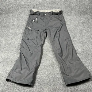 North Face HyVent Pants Mens Large Gray Waterproof Snow Ski Outdoor Lined - Picture 1 of 19