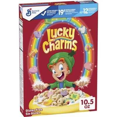 Lucky Charms cereais sem glúten com marshmallows incluindo edição limitada J... - Imagem 1 de 4