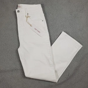 Driftwood Stella Jeans Womens 26" x 27" White High Rise Straight Leg Ankle Boho - Picture 1 of 11